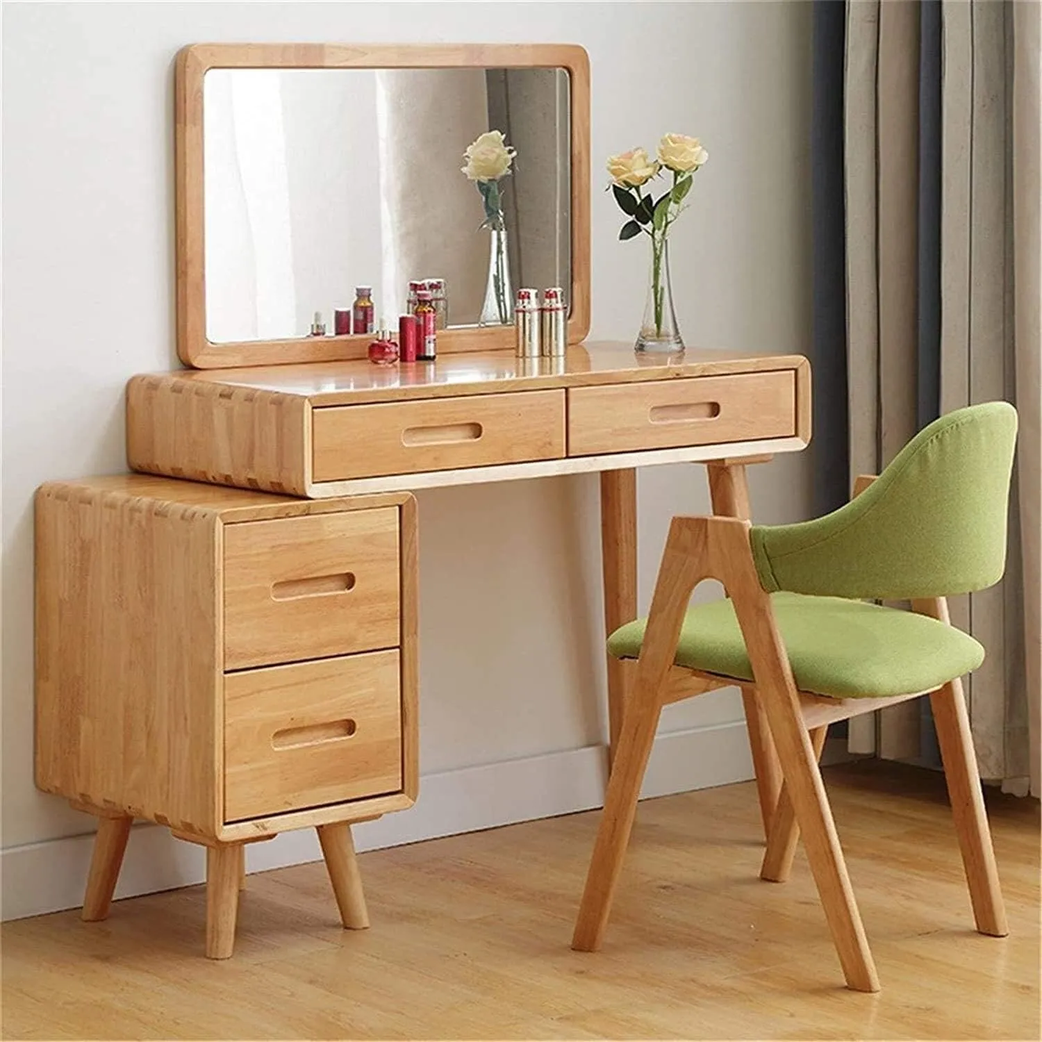 Wooden Dresser for a modern bedroom - soft design Vanity